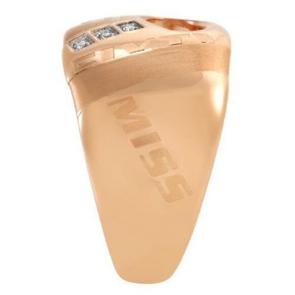 Authentic MISS SIXTY Rose Gold Chunky Diamond Ring Size 6 NWT - Picture 2 of 10